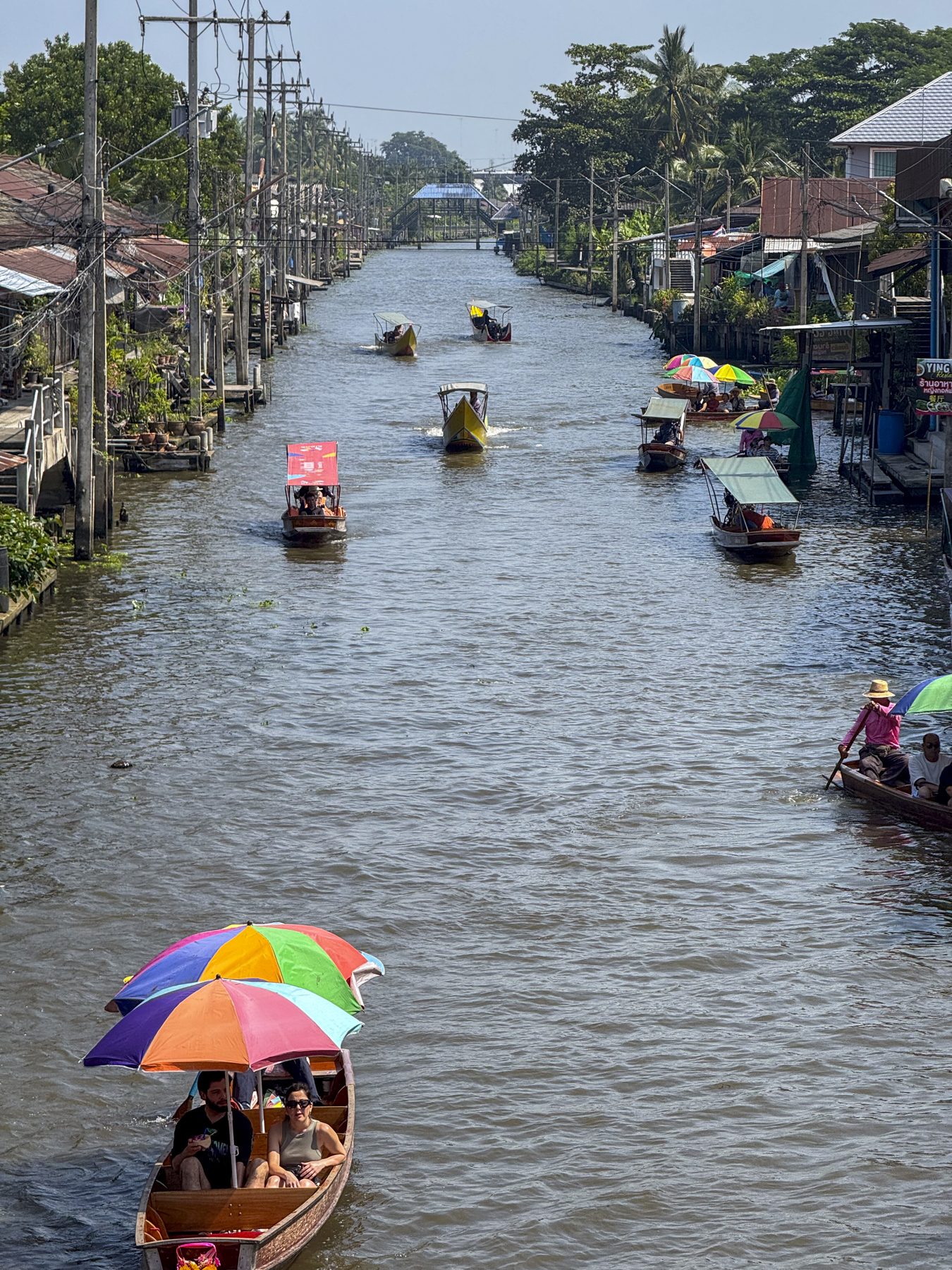 Thai floating market